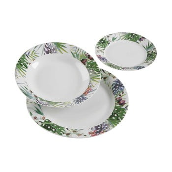 Set veselă din porțelan Versa Tropical, 18 piese