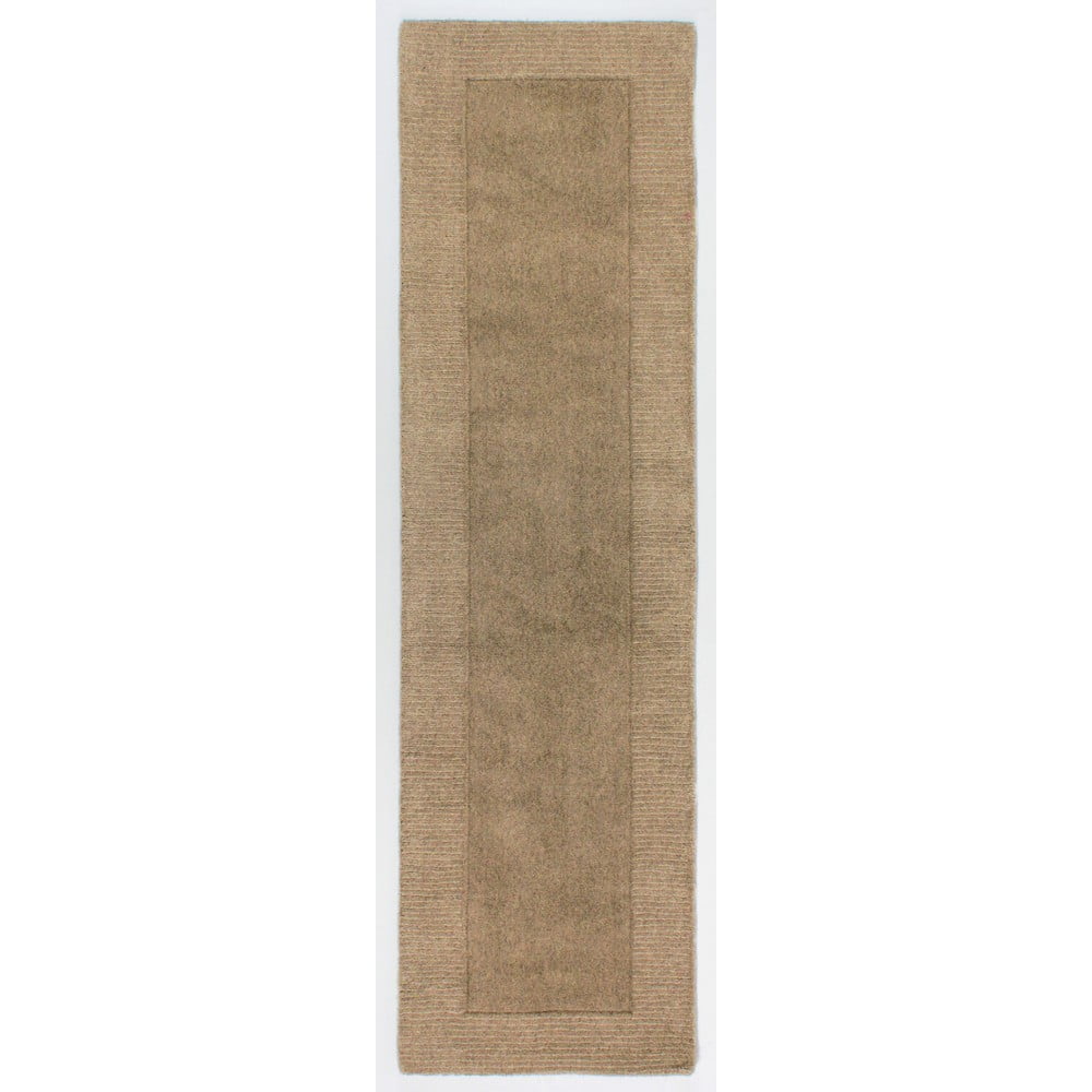 Poza Covor din lana Flair Rugs Siena, 60 x 230 cm, maro