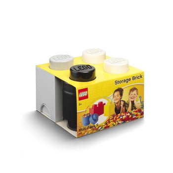 Set 3 cutii de depozitare din plastic lego®, 25 x 25,2 x 18,1 cm