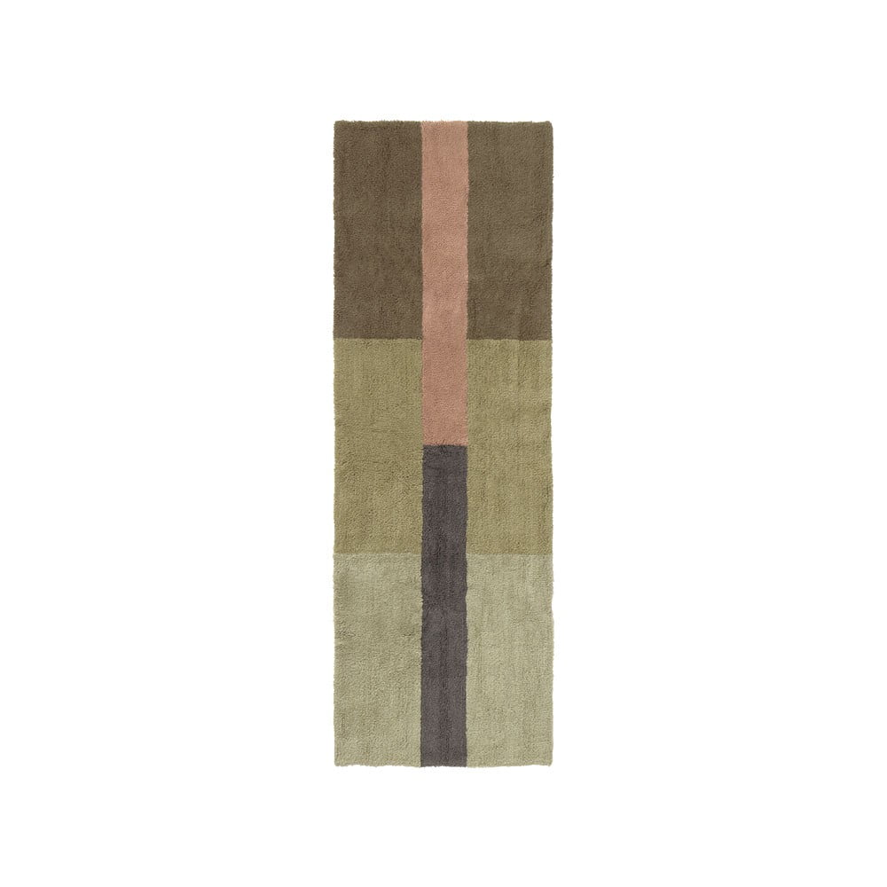 Covor tip traversă țesut manual din lână 80x230 cm Chroma Dusty Pink – Lorena Canals