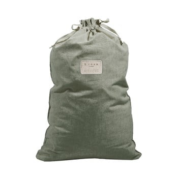 Săculeț textil din amestec de in pentru haine Linen Couture Bag Green Moss, înălțime 75 cm poza bonami.ro