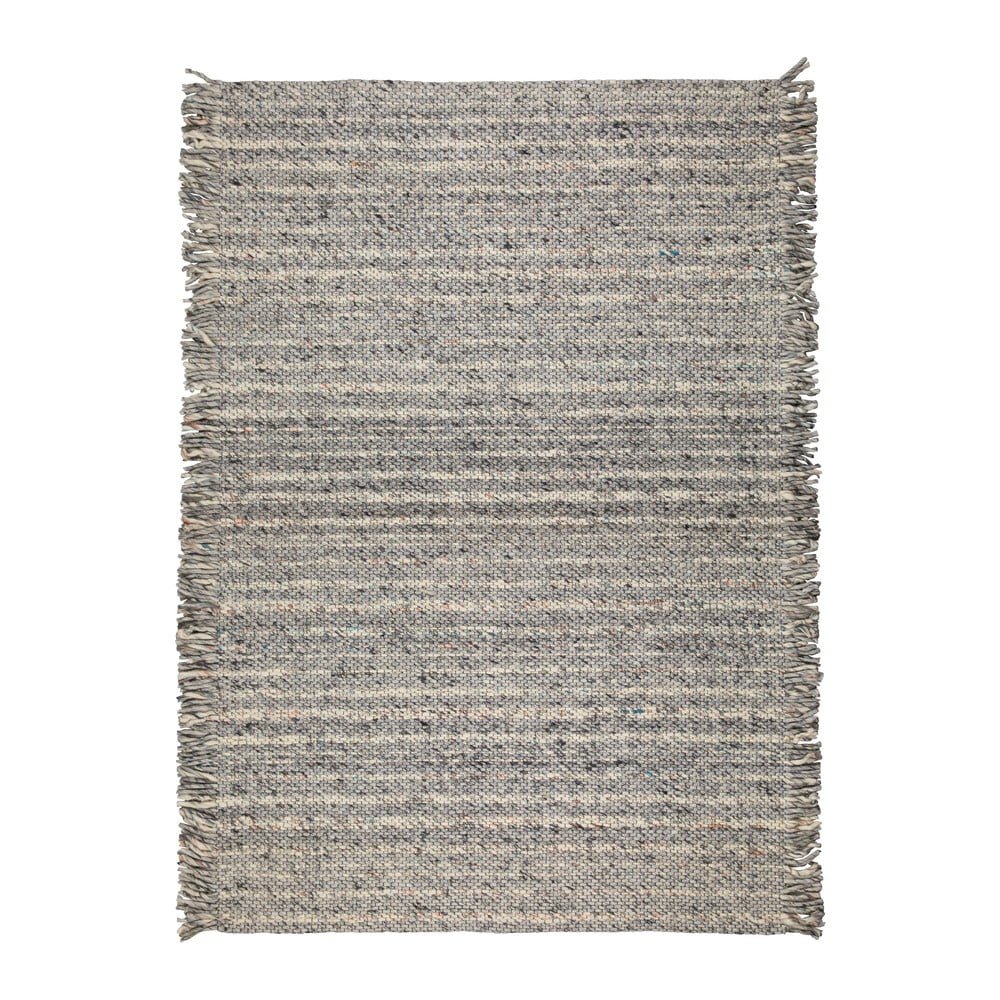 Poza Covor din lana si vascoza Zuiver Frills, 170 x 240 cm, gri