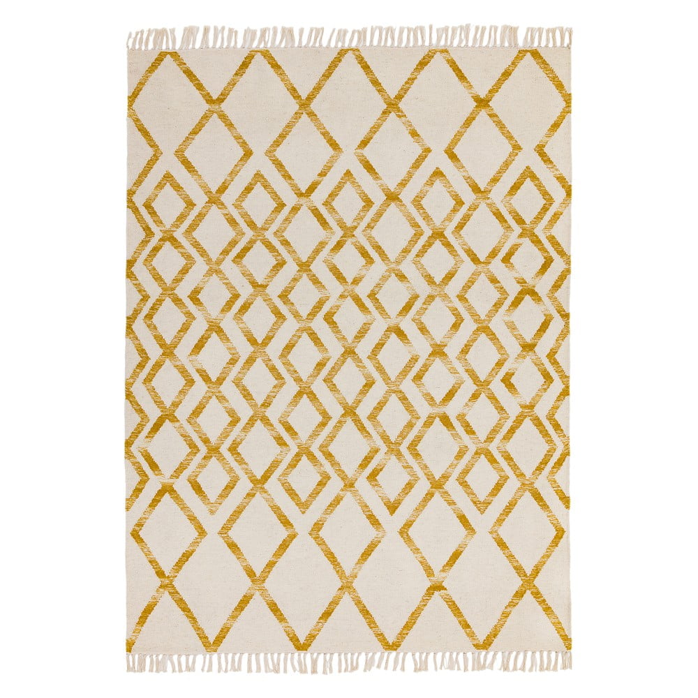 Covor Asiatic Carpets Hackney Diamond, 120 x 170 cm, bej-galben Asiatic Carpets imagine 2022