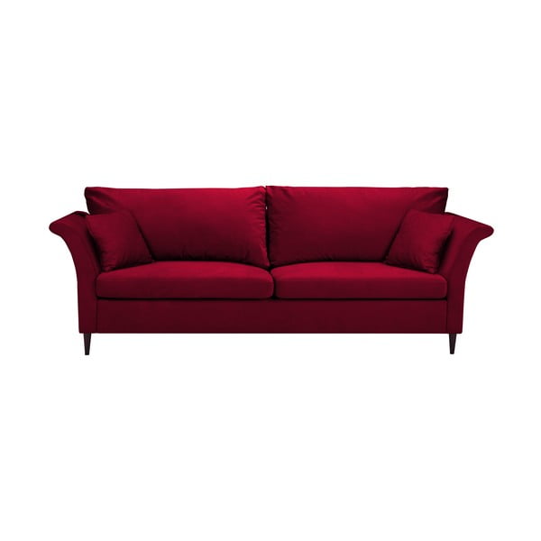 Canapea extensibilă cu spațiu pentru depozitare Mazzini Sofas Pivoine, roșu