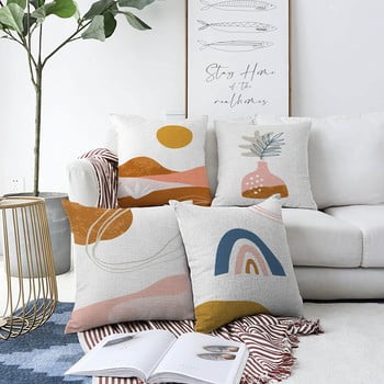 Set 4 fețe de pernă minimalist cushion covers desert, 55 x 55 cm