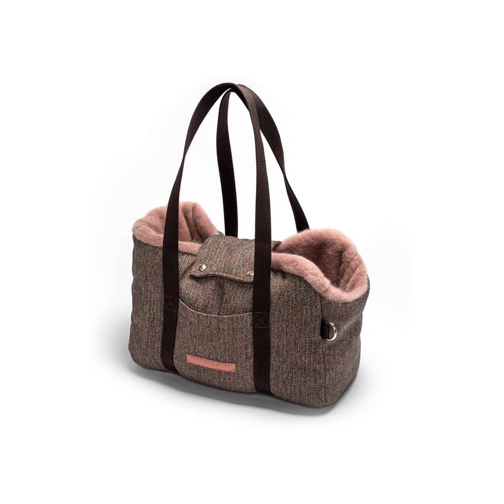 Geantă de transport pentru câini 26x36 cm Milano Herringbone S – Cloud7