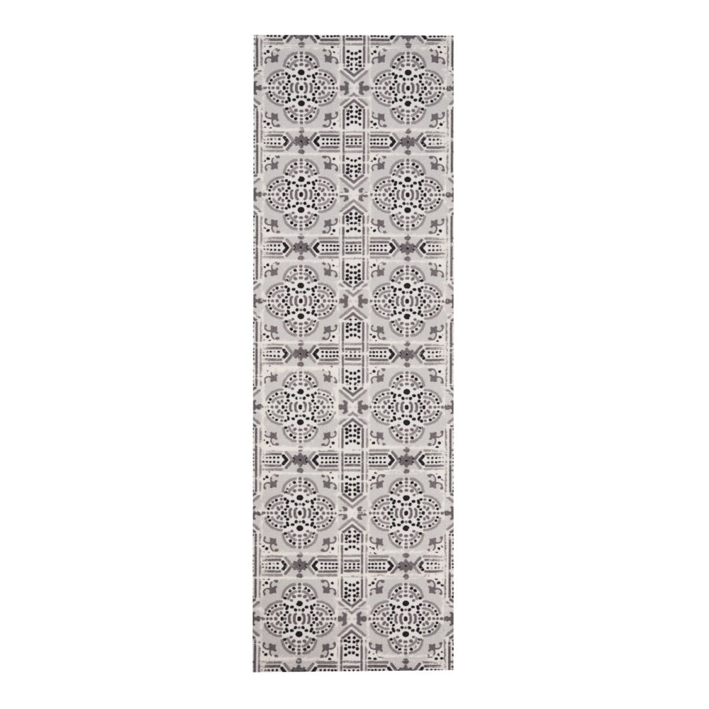 Covor de bucatarie / traversa Zala Living Cook & Clean Tile, 45 x 140 cm, gri