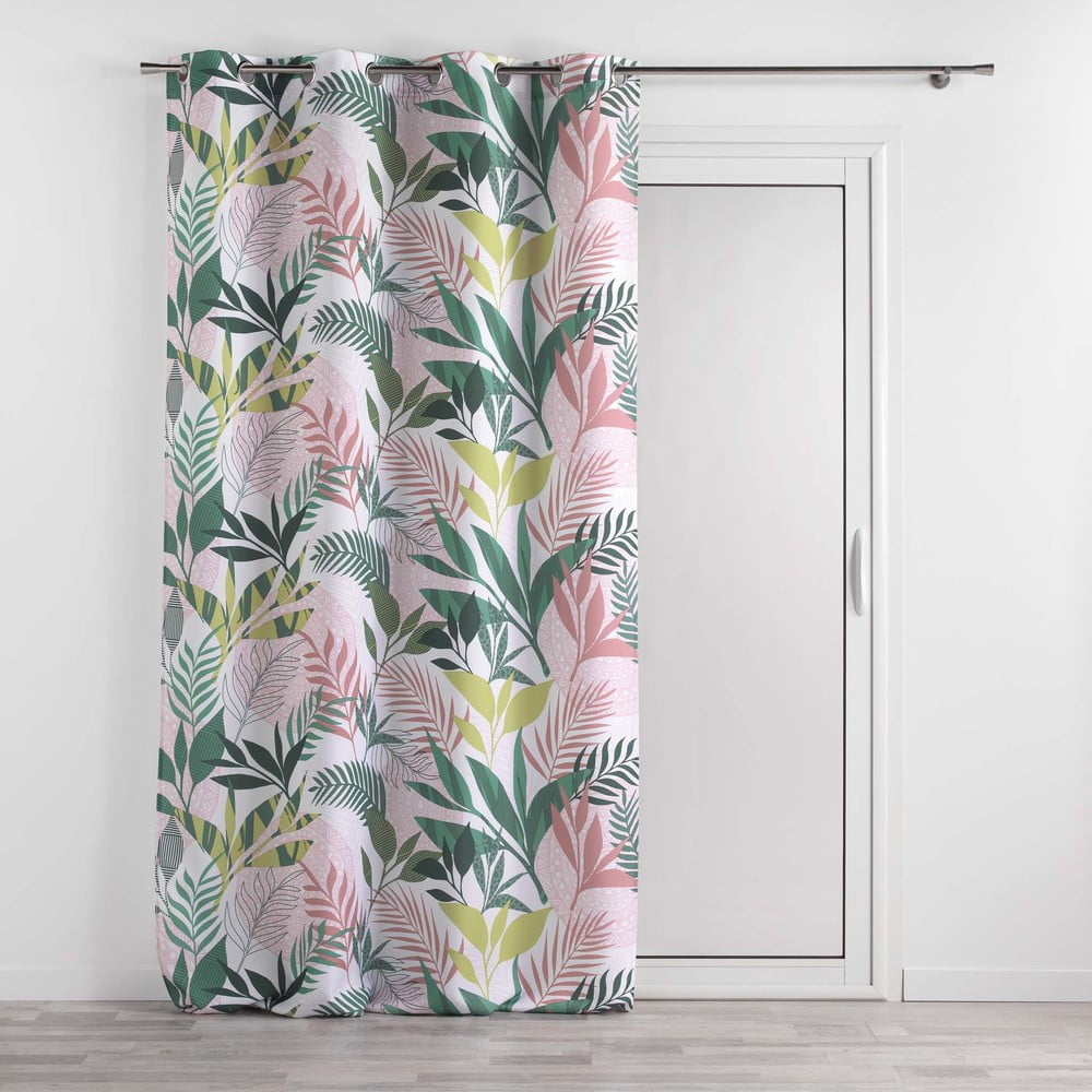 Draperie verde-roz 140x260 cm Assana – douceur d\'intérieur