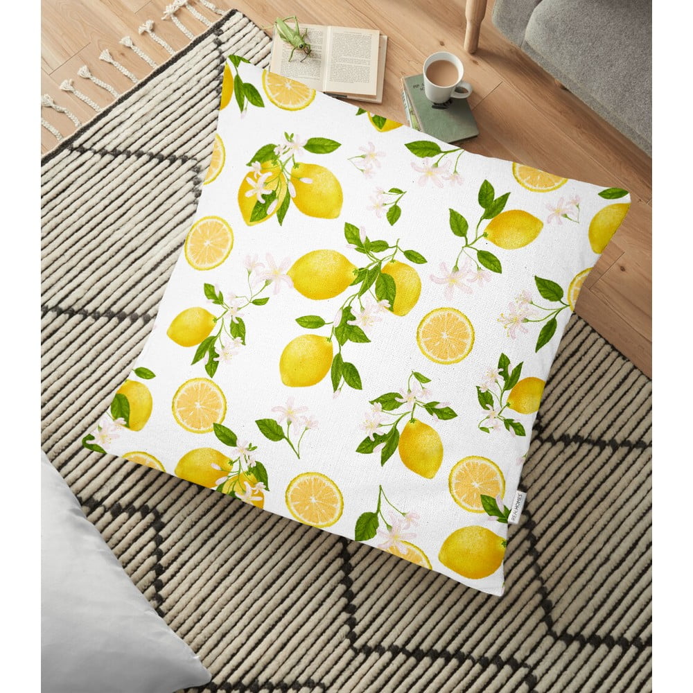Față de pernă din amestec de bumbac Minimalist Cushion Covers Lemons, 70 x 70 cm bonami.ro imagine noua