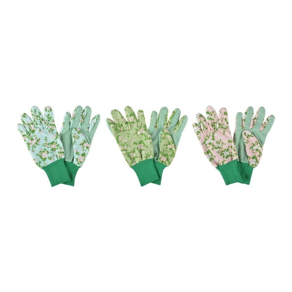 Set 3 mănuși pentru grădinărit Esschert Design Plaque Rose
