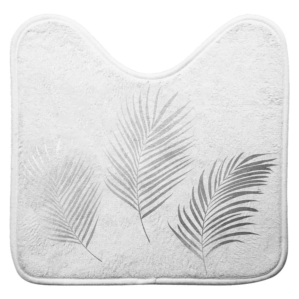 Covoraș de baie alb-argintiu pentru WC 45x45 cm Orbella – douceur d\'intérieur