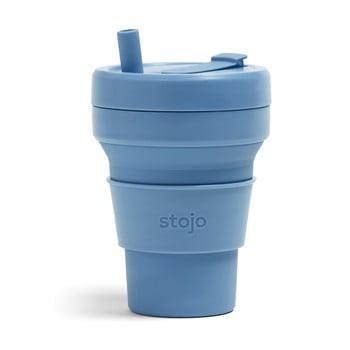 Cană pliabilă stojo biggie steel, 470 ml, albastru