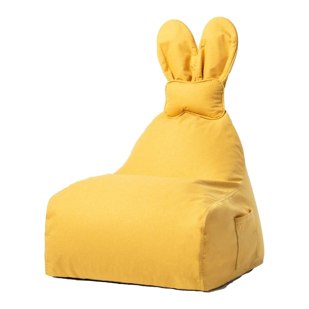Fotoliu sac pentru copii The Brooklyn Kids Funny Bunny, galben bonami.ro imagine model 2022