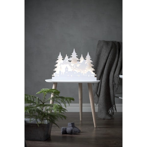Decorațiune cu LED pentru Crăciun Star Trading Grandy Reinders, alb, lungime 42 cm