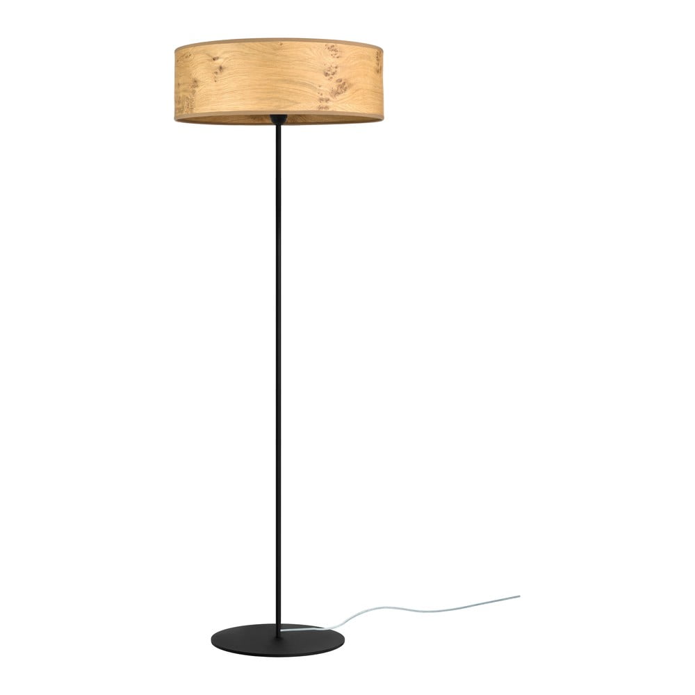 Lampadar din furnir de lemn Bulb Attack Ocho XL, ⌀ 45 cm, bej bonami.ro imagine noua 2022