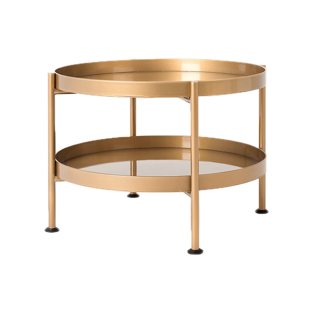 Masă de cafea Custom Form Hanna, ⌀ 60 cm, auriu bonami.ro imagine 2022