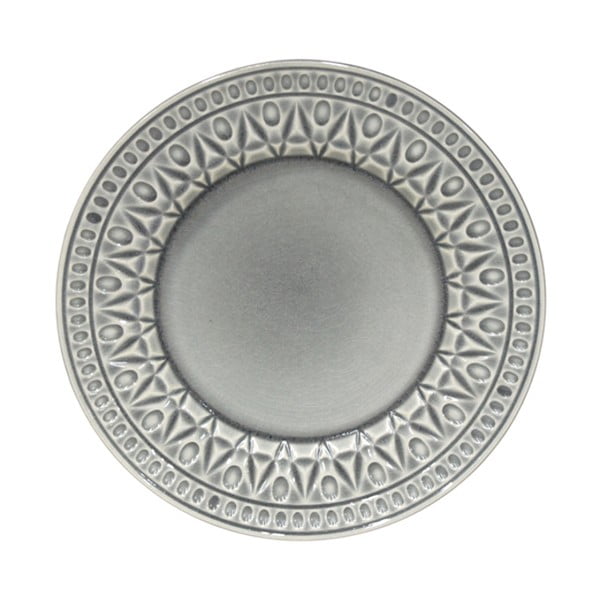 Farfurie din gresie ceramică pentru desert Costa Nova Cristal, ⌀ 22 cm, gri