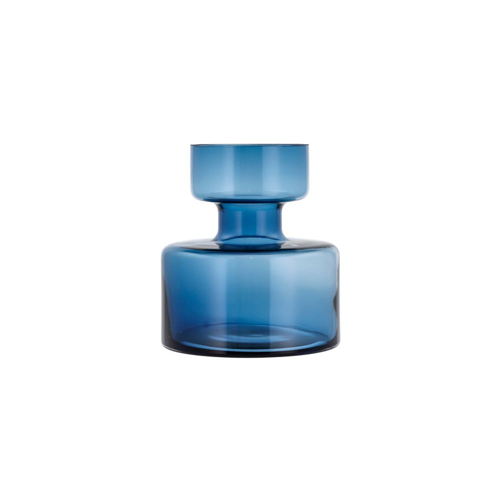 Vază din sticlă Lyngby Glas Tubular, înălțime 20 cm, albastru închis bonami.ro imagine 2022