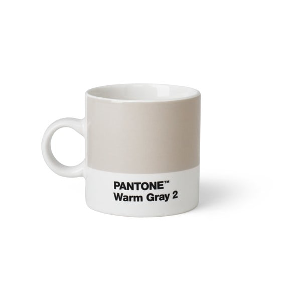 Cană Pantone Espresso, 120 ml, gri deschis
