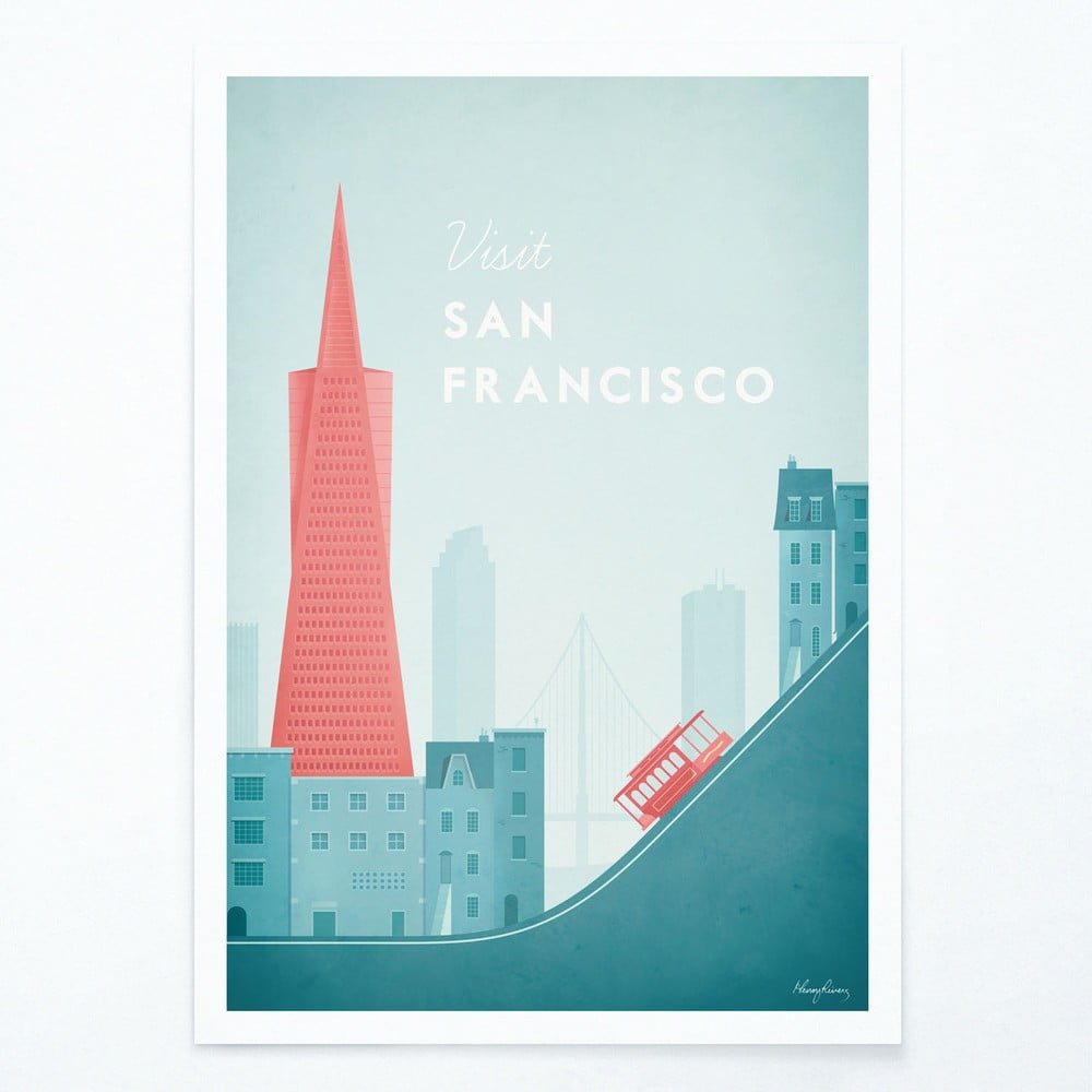 Poster Travelposter San Francisco, A2 bonami.ro
