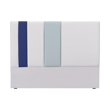 Tăblie pat Mazzini Sofas Dahlia, 120 x 160 cm, gri - albastru bonami.ro