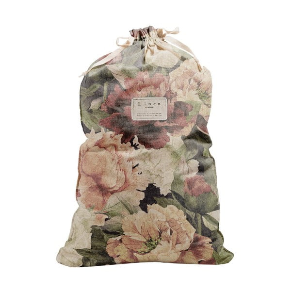 Săculeț textil pentru haine Really Nice Things Bag Spring Flowers, înălțime 75 cm