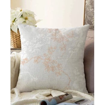 Față de pernă din amestec de bumbac minimalist cushion covers bloom, 55 x 55 cm, gri