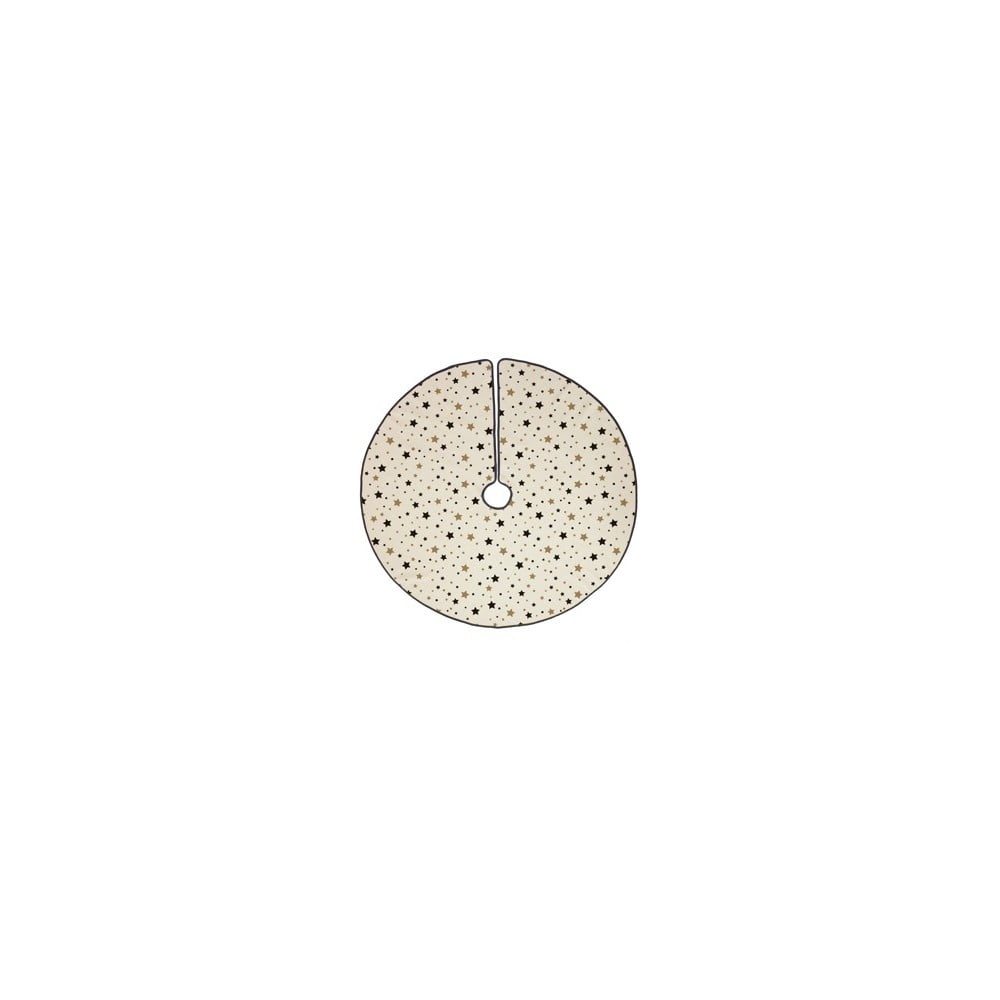 Covor din bumbac pentru bradul de crăciun butter kings golden stars, ø 130 cm