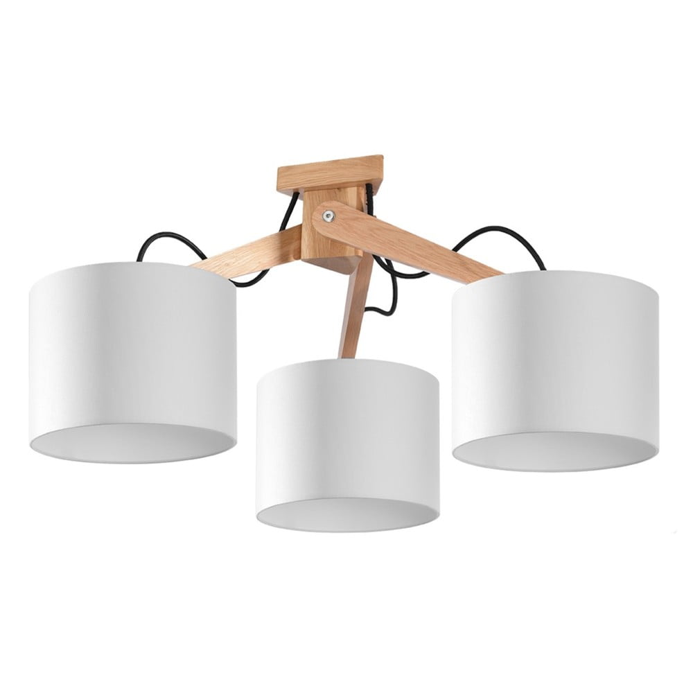 Plafonieră Nice Lamps Donna, lungime 70 cm, alb bonami.ro imagine noua 2022