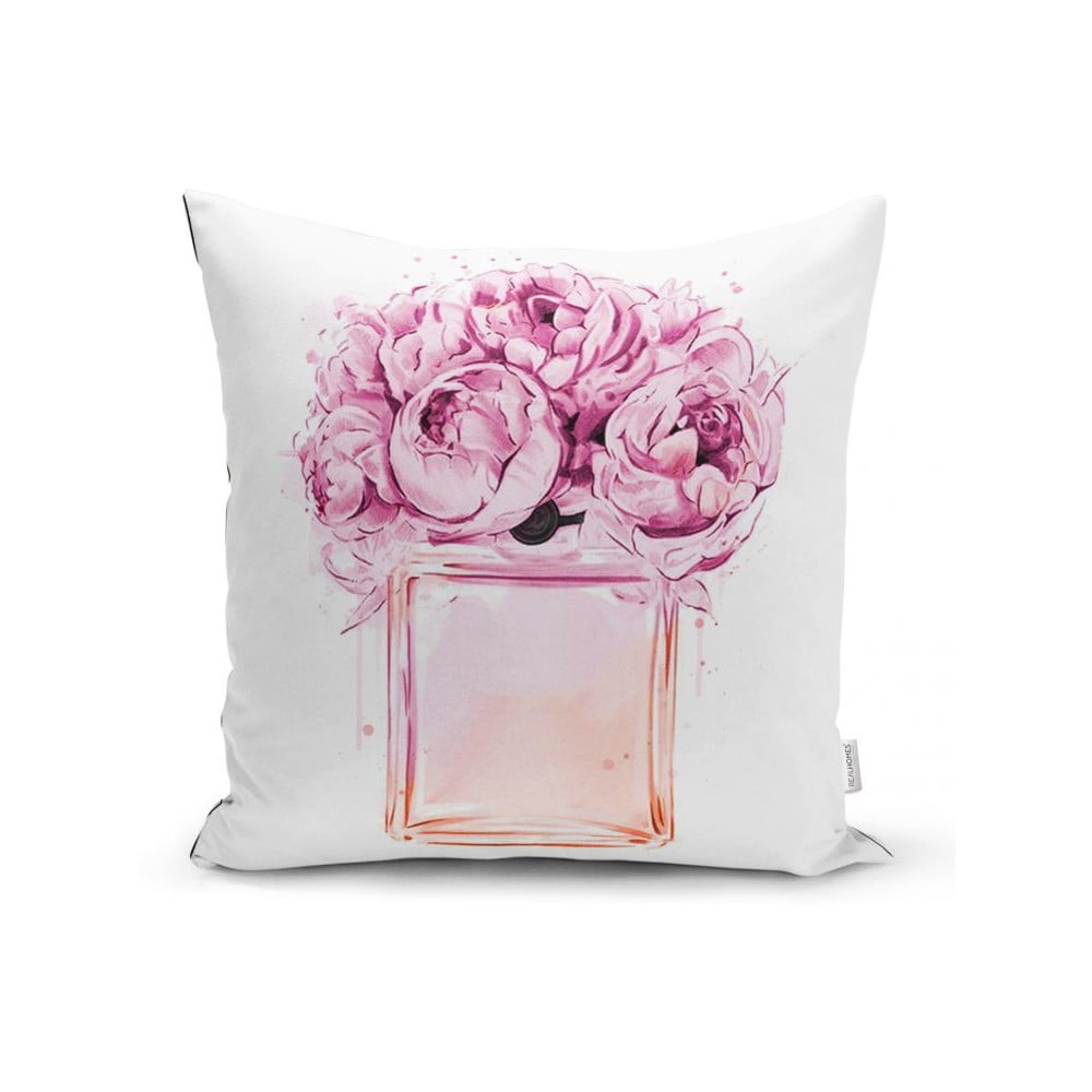 Față de pernă Minimalist Cushion Covers Pink Flowers, 45 x 45 cm bonami.ro imagine noua
