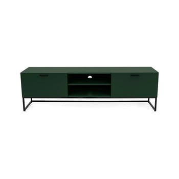 Masă tv cu picioare negre din metal tenzo mello, verde