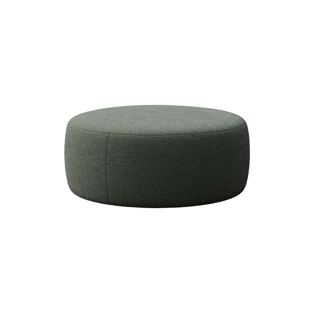 Taburet verde cu tapițerie din țesătură bouclé Monce – Rodier