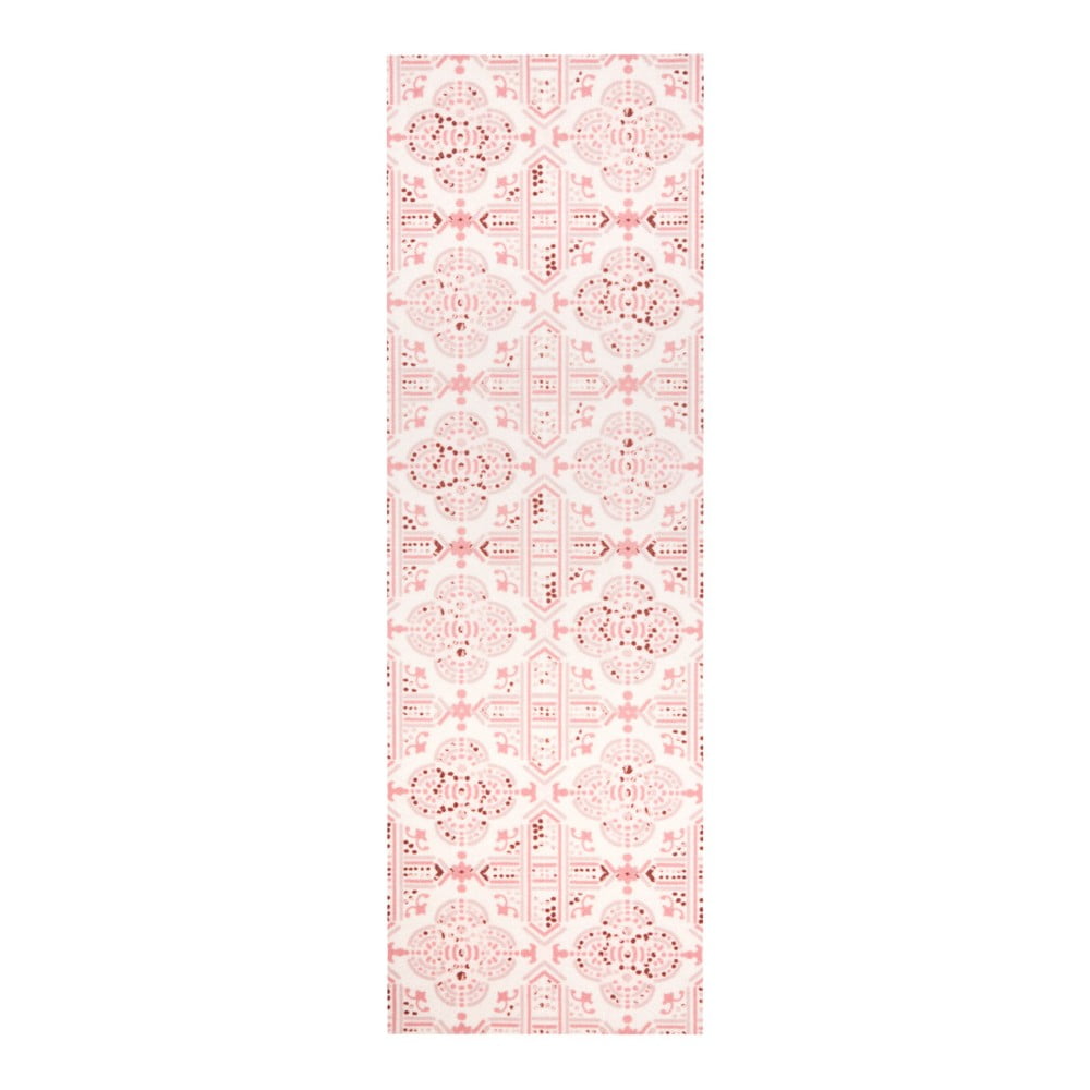 Poza Covor de bucatarie / traversa Zala Living Cook & Clean Tile, 45 x 140 cm, roz