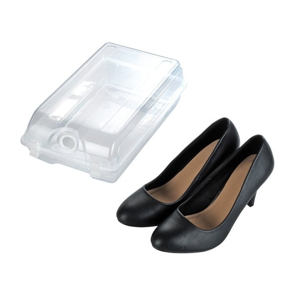 Cutie transparentă pentru depozitarea pantofilor Wenko Smart, lățime 19,5 cm