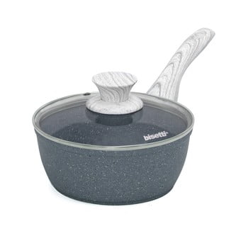 Ibric cu capac bisetti pierre gourmet, ø 18 cm, gri