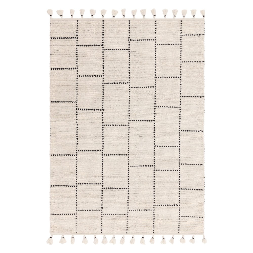 Covor din lână bej 170×120 cm Nepal – Asiatic Carpets 170x120 imagine noua