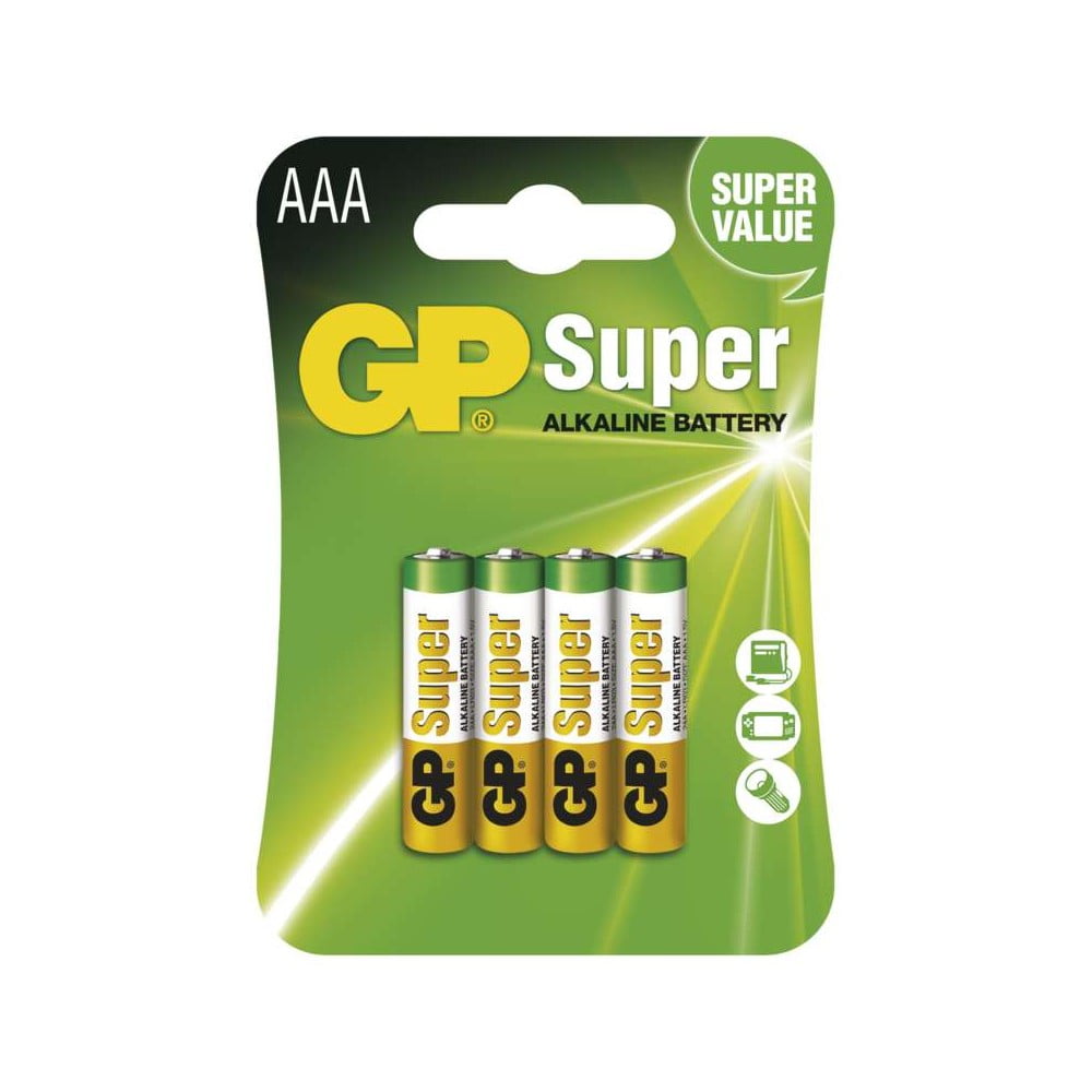 Set 4 baterii alcaline EMOS GP Super AAA bonami.ro