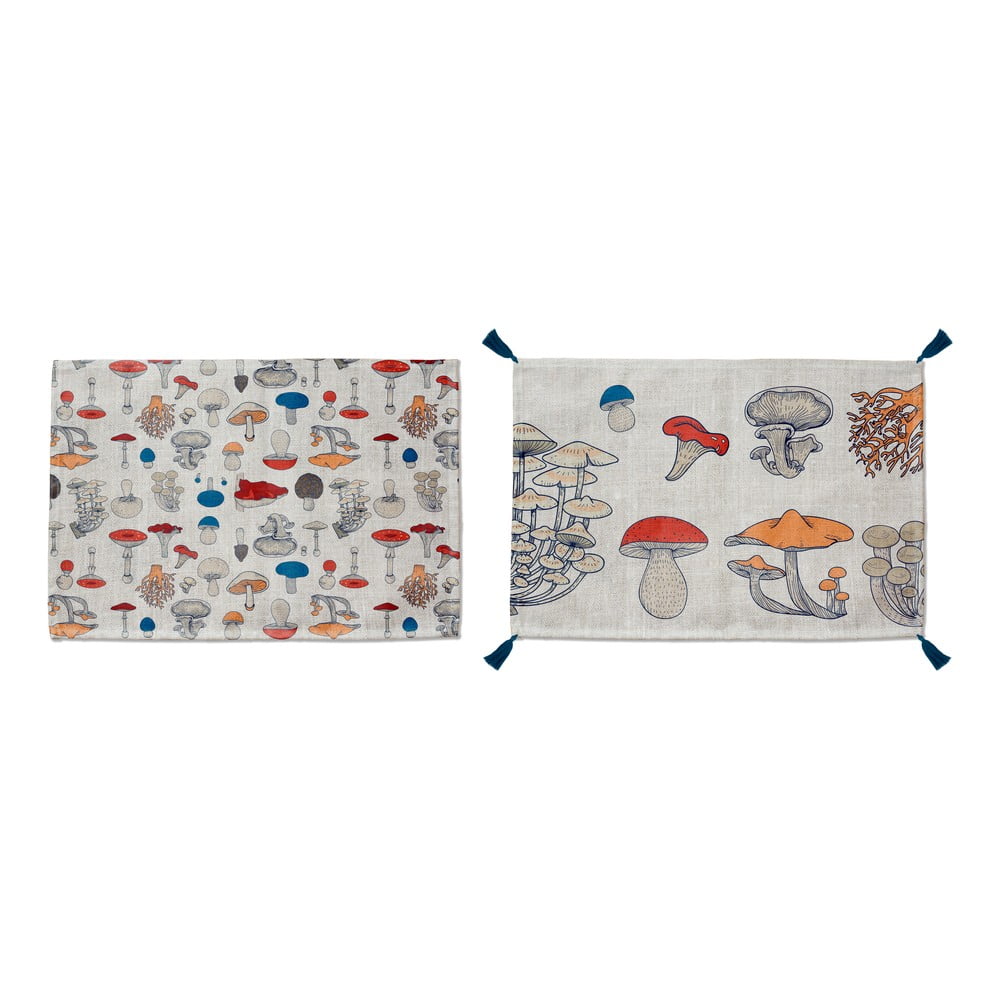 Set 2 suporturi pentru farfurii tierra bella boletus, 45 x 30 cm