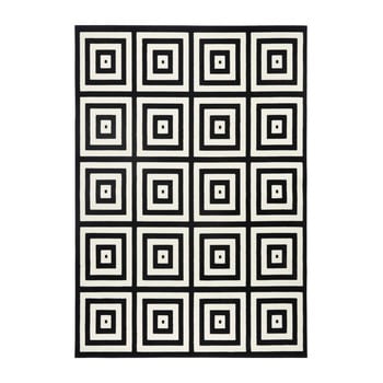 Covor zala living duola, 140 x 200 cm, negru - gri