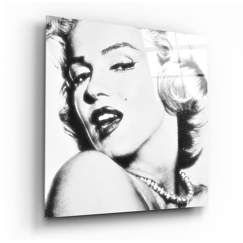 Tablou din sticlă Insigne Marilyn Monroe, 40 x 40 cm bonami.ro imagine 2022